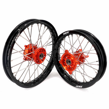 KKE 14"*1.4/12"*1.6 Kid's Small Wheels Rims Set Fit KTM SX 65 2025-2026 Orange&Black