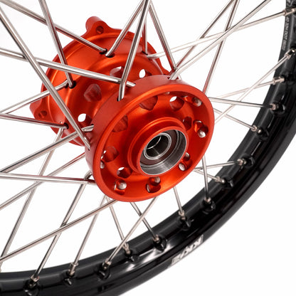 KKE 14"*1.4/12"*1.6 Kid's Small Wheels Rims Set Fit KTM SX 65 2025-2026 Orange&Black