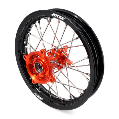KKE 14"*1.4/12"*1.6 Kid's Small Wheels Rims Set Fit KTM SX 65 2025-2026 Orange&Black