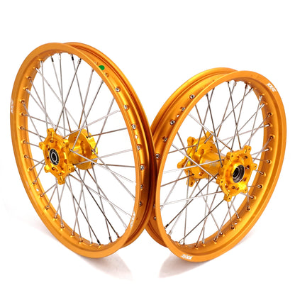 KKE 21 & 19 GLM Gold Wheels for SUZUKI RM125 RM250 1996-2000