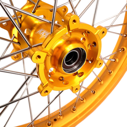 KKE 21 & 19 GLM Gold Wheels for SUZUKI RM125 RM250 1996-2000