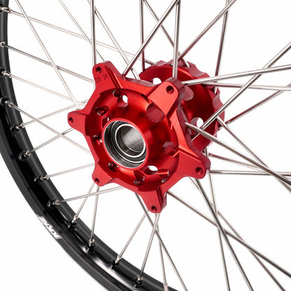 KKE 21 & 18 Spoked Enduro Wheels Rims Set FOR BETA RR 2013-2024 Red