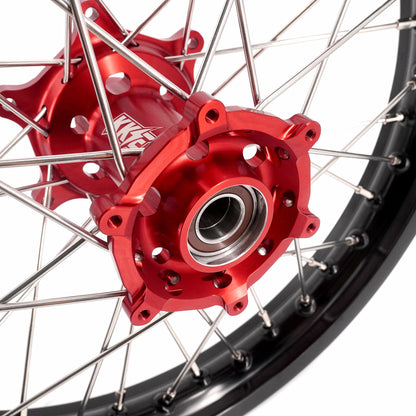 KKE 21 & 18 Spoked Enduro Wheels Rims Set FOR BETA RR 2013-2024 Red