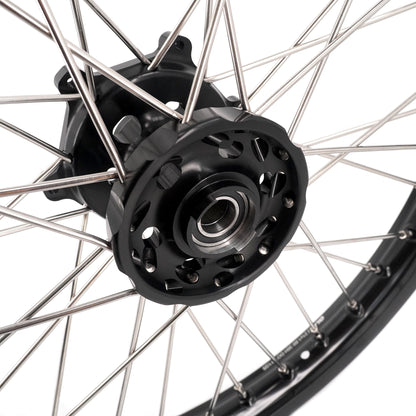 KKE 21/18 Enduro Off Road Wheels Rim Fit For SUZUKI DRZ400SM 2005-2024 Black Hub