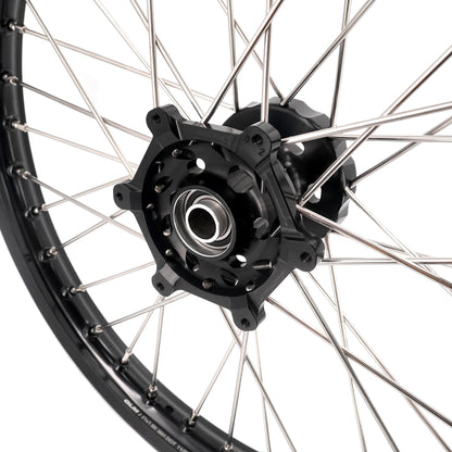 KKE 21/18 Enduro Off Road Wheels Rim Fit For SUZUKI DRZ400SM 2005-2024 Black Hub