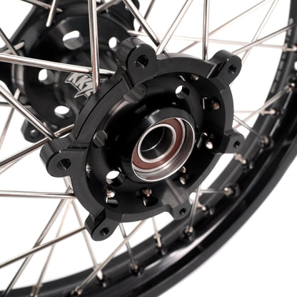 KKE 21/18 Enduro Off Road Wheels Rim Fit For SUZUKI DRZ400SM 2005-2024 Black Hub