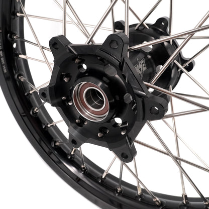 KKE 21/18 Enduro Off Road Wheels Rim Fit For SUZUKI DRZ400SM 2005-2024 Black Hub