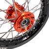 KKE 12/10 Small Kid's Wheels For KTM SX50 2024-2025 Mini Dirtbikes Orange Hub