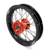 KKE 12/10 Small Kid's Wheels For KTM SX50 2024-2025 Mini Dirtbikes Orange Hub