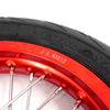 KKE 1.85*12’‘ & 2.15*12’‘ E-Bike Mini Wheels Kit with Tires Fit For Rawrr Mantis X 2024-2025 Red Rims