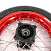 KKE 1.85*12’‘ & 2.15*12’‘ E-Bike Mini Wheels Kit with Tires Fit For Rawrr Mantis X 2024-2025 Red Rims
