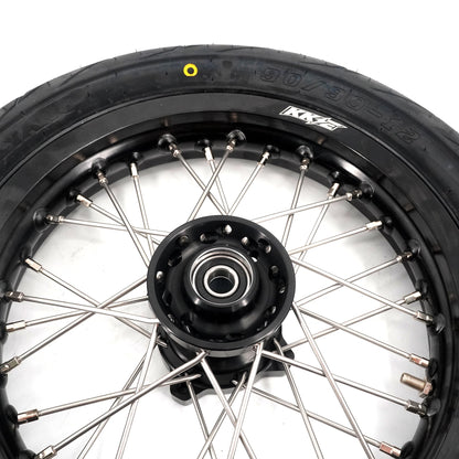 KKE 1.85*12’‘ & 2.15*12’‘ E-Bike Mini Wheels Kit with Tires Fit For Rawrr Mantis X 2024-2025 Black