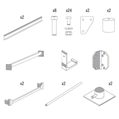MotoAlliance Aluminum Dock 8x4