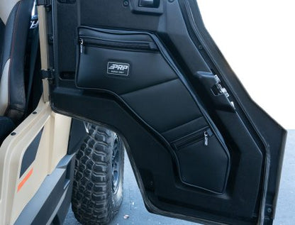 E117-210 REAR DOOR BAGS WITH KNEE PAD FOR ’16+ POLARIS GENERAL (PAIR)