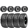 VALOR OFFROAD V06 BRUSHED GUNMETAL BEADLOCKS ON MAXXIS RAMPAGE