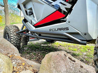 14843 EMP RZR PRO-XP and Turbo-R Rocker Knockers with Tree Kicker Nerf Bars (2 seat)