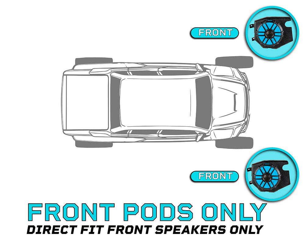 Memphis Audio | Polaris General 2016 &amp; Newer Front Pods (pair)