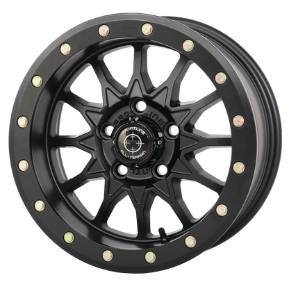 Frontline 223 Beadlocks Matte Black mounted on Interco Sniper 920's (4)