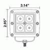 Cube Flood Light by AJK Offroad Schematics with Front Dimensions