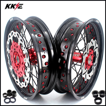 KKE 17 Inch Supermoto Wheels Fit for Honda CRF450L 2019-2021 CRF250R CRF450R 2025