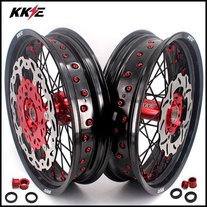 KKE 17 Inch Supermoto Wheels Fit for Honda CRF450L 2019-2021 CRF250R CRF450R 2025