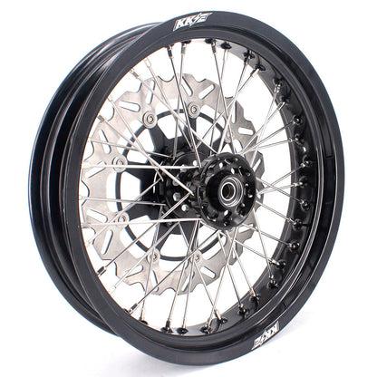 KKE 17 Inch Supermoto Rims for Honda CRF250R 04-13 CRF450R 02-12 Black