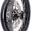 KKE 17 Inch Supermoto Rims for Honda CRF250R 04-13 CRF450R 02-12 Black