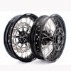 KKE 17 Inch Supermoto Rims for Honda CRF250R 04-13 CRF450R 02-12 Black