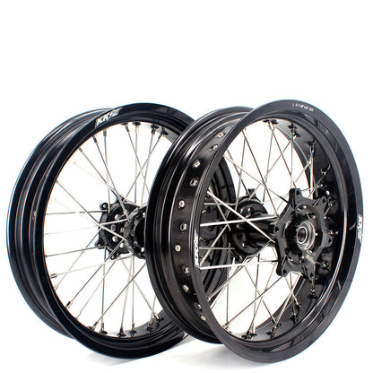 KKE 17 Inch Supermoto Rims for Honda CRF250R 04-13 CRF450R 02-12 Black