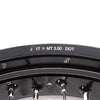 KKE 17 Inch Supermoto Rims for Honda CRF250R 04-13 CRF450R 02-12 Black