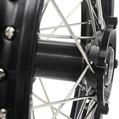 KKE 21 & 19 Wheels for HUSQVARNA TE TC FE FC SMR TXC 2000-2013 Black