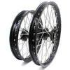 KKE 21 & 19 Wheels for HUSQVARNA TE TC FE FC SMR TXC 2000-2013 Black