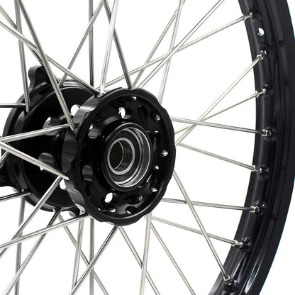 KKE 21 & 19 Wheels for HUSQVARNA TE TC FE FC SMR TXC 2000-2013 Black