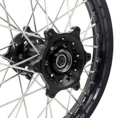 KKE 21 & 19 Wheels for HUSQVARNA TE TC FE FC SMR TXC 2000-2013 Black