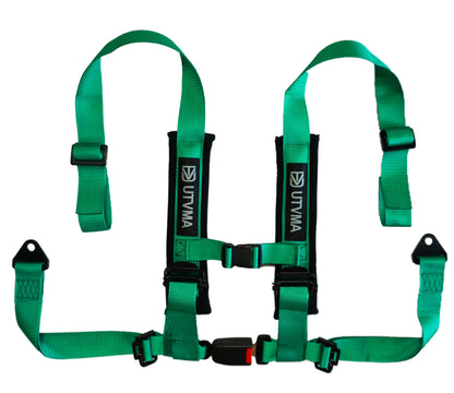 RZR 4-Point Harness Seat Pass Through Kit (2 Seats) with Override Clip