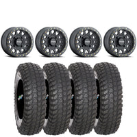 METHOD 401 MATTE BLACK BEADLOCKS ON SYSTEM 3 XCR350 TIRES