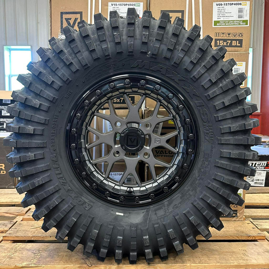 Valor Offroad V07 beadlock 15x7 25mm Maxxis Roxxzilla kit