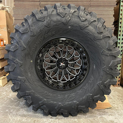MSA BOLO beadlock 15x7 10mm Maxxis Carnivore kit