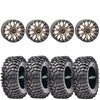 System3 SB4 Beadlock 4/156 bolt pattern Bronze mounted on  Maxxis Roxxzillas