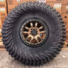 Valor V15 Bronze Beadlock Wheels + Obor Roc Scraper Tires (Mounted Kit) – Fits UTVs with 5/4.5 Bolt Pattern