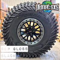 System 3 SB9 Gloss Black 4/156 beadlocks on Obor Roc Scrapers 35x10-15