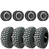 Valor V08 Beadlocks Dark Tint mounted on MRT Rocky RX tires