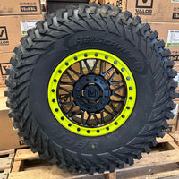 Valor V08 Dark Tint w/ Lime Squeeze Rings on Obor Roc Scrapers