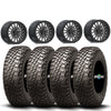 Valor Offroad V06 Beadlock Wheels (5x4.5) on BFGoodrich KM3 Tires – UTV Wheel & Tire Kit