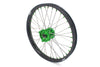 KKE 1.6*21 & 2.15*19 Wheels Rims Fit Kawasaki KX450 2019-2025 KX450X 2021-2025 Green Nipples