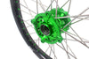 KKE 1.6*21 & 2.15*19 Wheels Rims Fit Kawasaki KX450 2019-2025 KX450X 2021-2025 Green Nipples