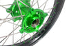 KKE 1.6*21 & 2.15*19 Wheels Rims Fit Kawasaki KX450 2019-2025 KX450X 2021-2025 Green Nipples