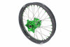KKE 1.6*21 & 2.15*19 Wheels Rims Fit Kawasaki KX450 2019-2025 KX450X 2021-2025 Green Nipples