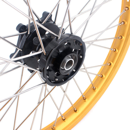 KKE 21 & 19 Dirt Bike Gold Rims for Suzuki RM125 2001-2007 RM250 2008