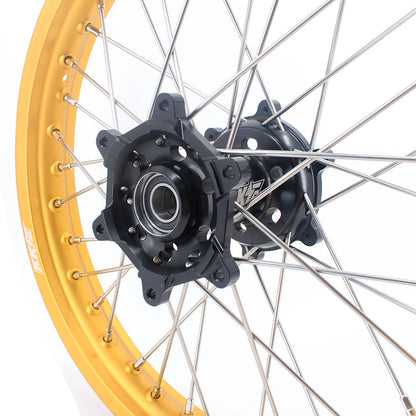 KKE 21 & 19 Dirt Bike Gold Rims for Suzuki RM125 2001-2007 RM250 2008